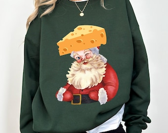 Santa Green Bay Packers Christmas Sweatshirt, Christmas Gift for Packer Fan, Santa is a GB Fan Crewneck