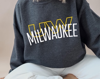 UW Milwaukee Sweatshirt UWM Womens Crewneck UW Milwaukee Apparel Milwaukee Gift
