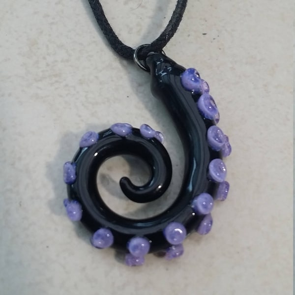 Purple Octopus Pendant Octopus Necklace Kraken Squid Gift for Him Tentacle Jewelry Mom Gift