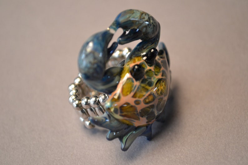 Hermit Crab Ring Handmade Jewelry Crab Pendant Beach Jewelry Etsy