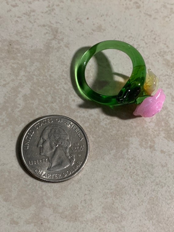 Anillo de rosa Anillo de flores de soplado Etsy España