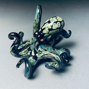 Black Spotted Octopus sculpture One of a Kind