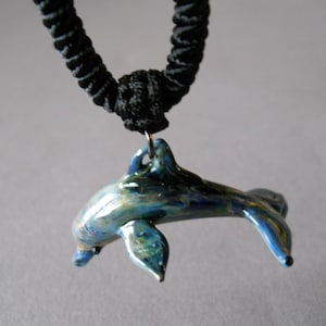 Colgante de delfín, joyería, collar de delfín de cristal, decoración para fiestas en la playa, colgante de marsopa esculpida, idea de regalo para él o para ella, colgantes artísticos