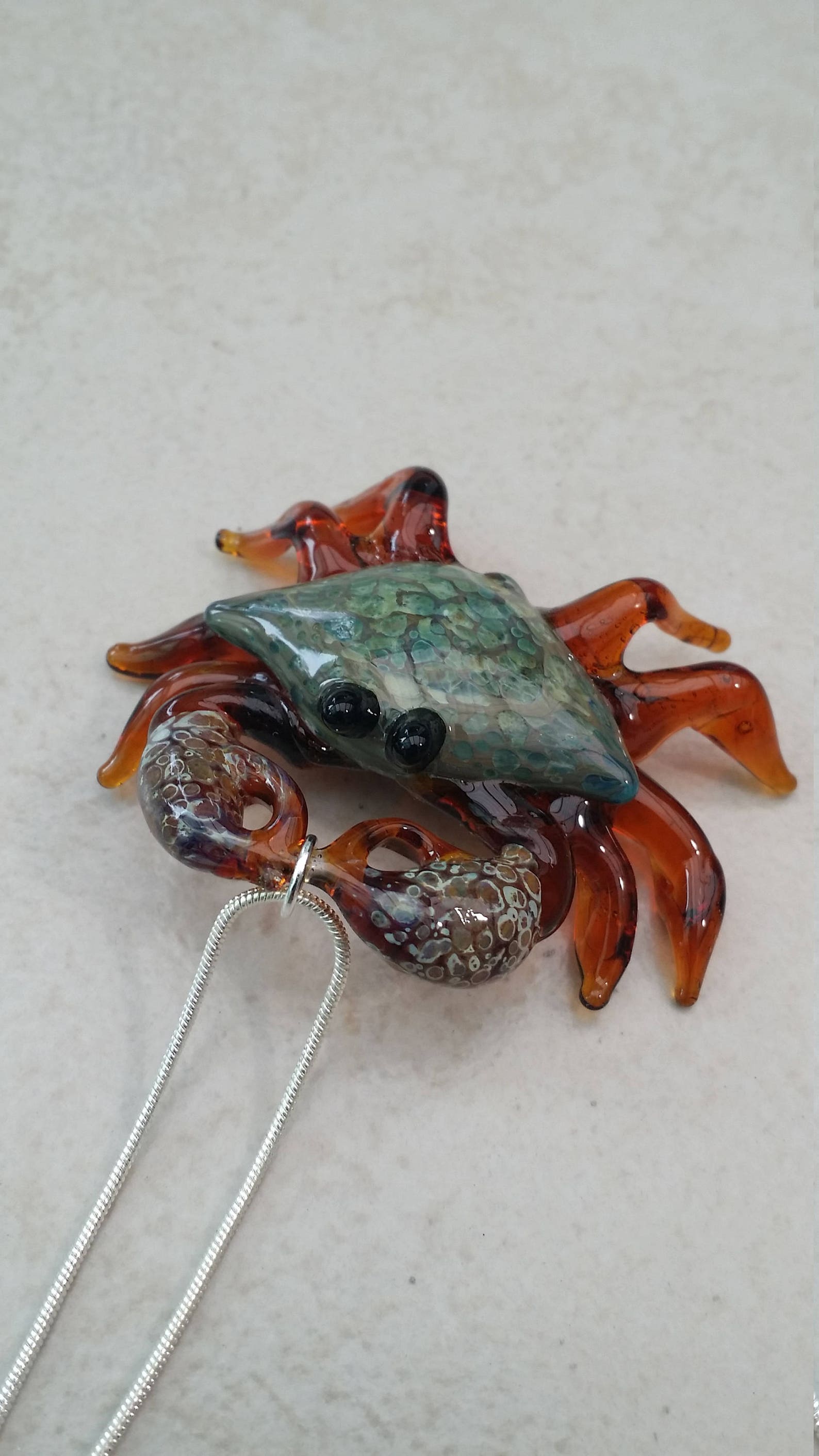 Hermit Crab Pendant// Ocean Crab Jewelry// Crab Necklace Etsy