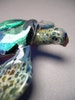 Blown Glass Sea Turtle Sculpture Beach Art Glass Sea Glass Eyes Animal Shells Lampwork Gift for Him 