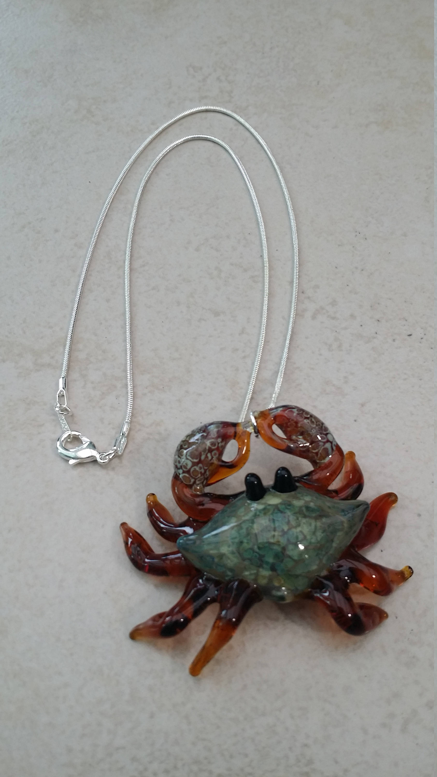 Hermit Crab Pendant Ocean Crab Jewelry Crab Necklace Etsy Canada