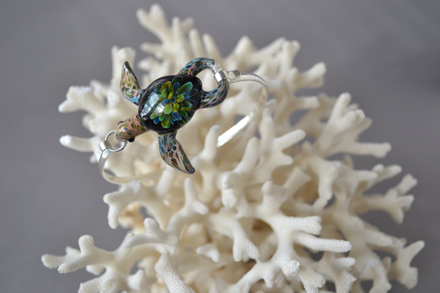 Anemone Sea Turtle Bracelet Turtle Jewelry Best Friend | Etsy