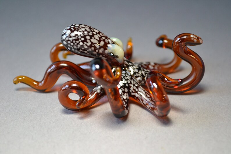 Creepy Cute Octopus Art Octopus Glass Sculpture Gift for Men | Etsy