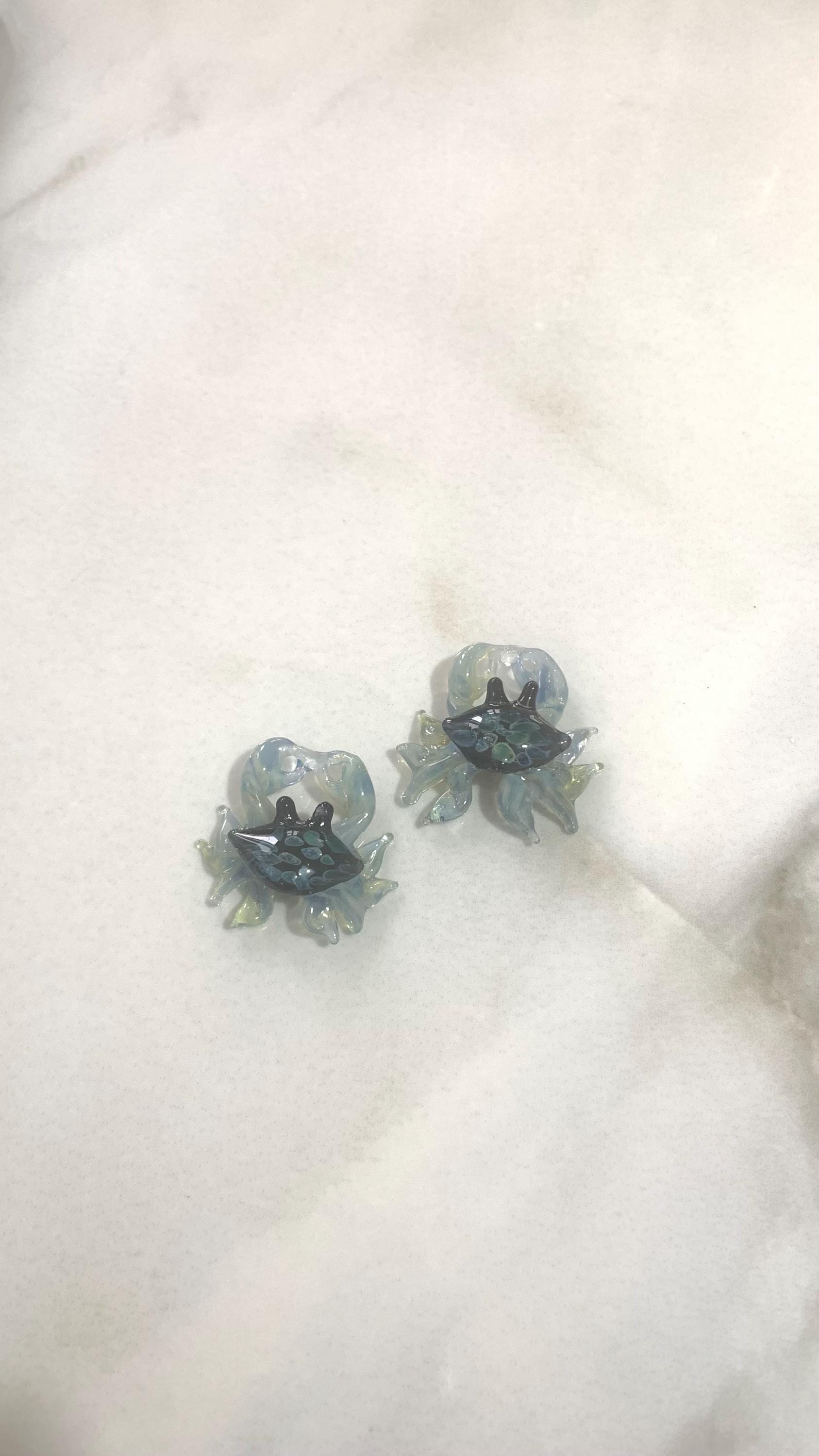 Orecchini Pendenti A Granchio In Acrilico - Gioielli Marini Ipoallergenici Per Donna, Regalo Spiaggia Ed Estate - 2