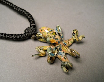 Blown Glass Jewelry Octopus Jewelry Octopus Pendant Steampunk Octopus Necklace Squid Pendant Tentacle