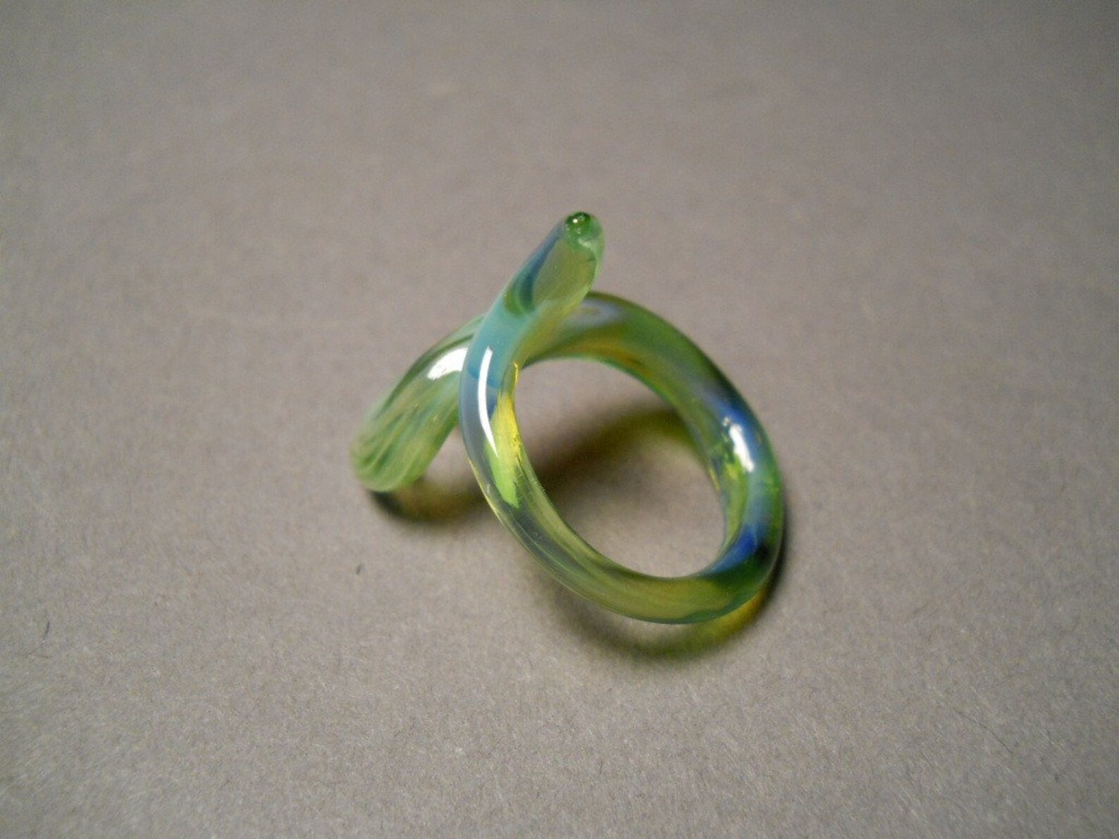 Glass Ring Blown Glass Jewelry Rings Pinky Ring Handmade Etsy