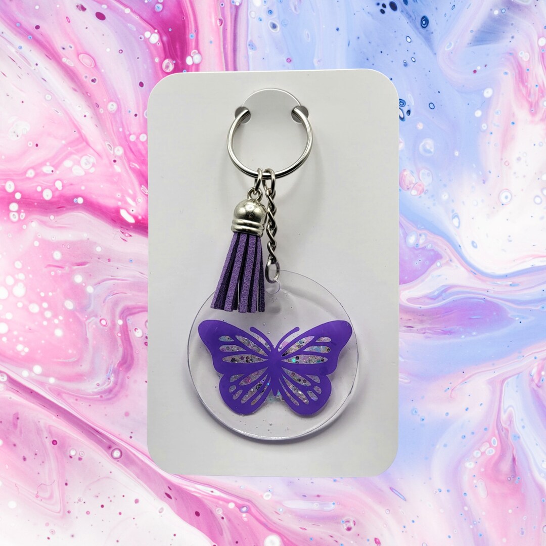 Butterfly Keychain - Etsy