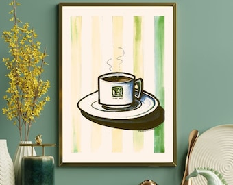 Italian Espresso Print | Vintage Italian Coffee Poster