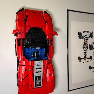 Wall Mount for LEGO Technic Ferrari Daytona SP3 (42143) - Lego Display Bracket