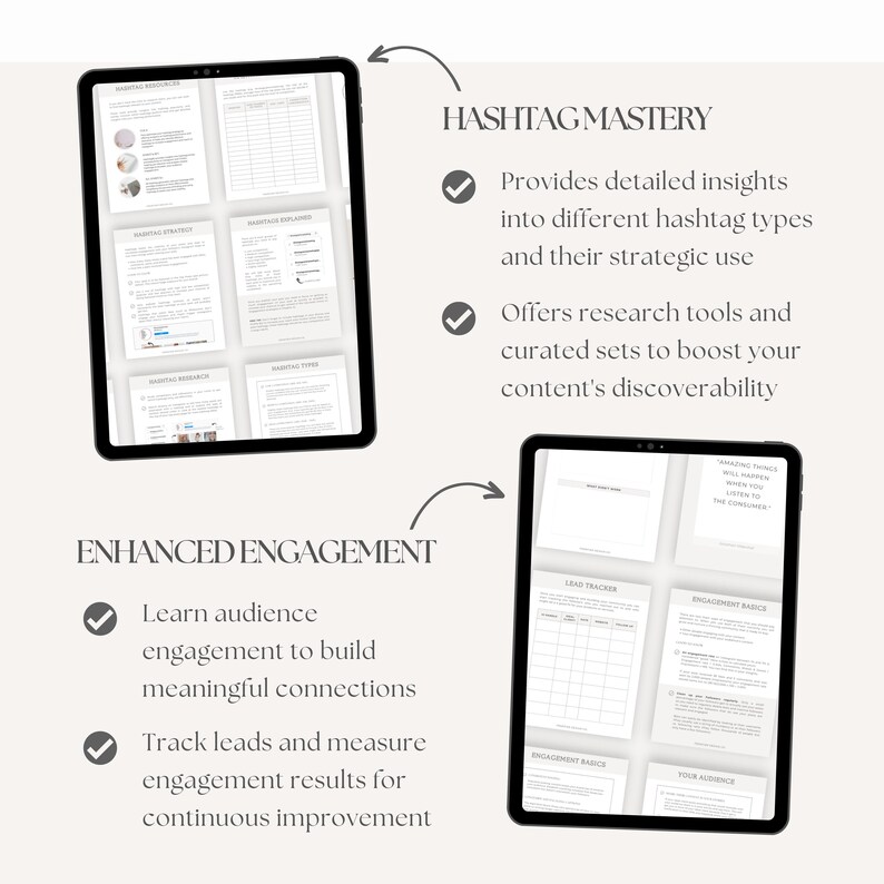 Social Media Planner Instagram Marketing Strategy Content Planner