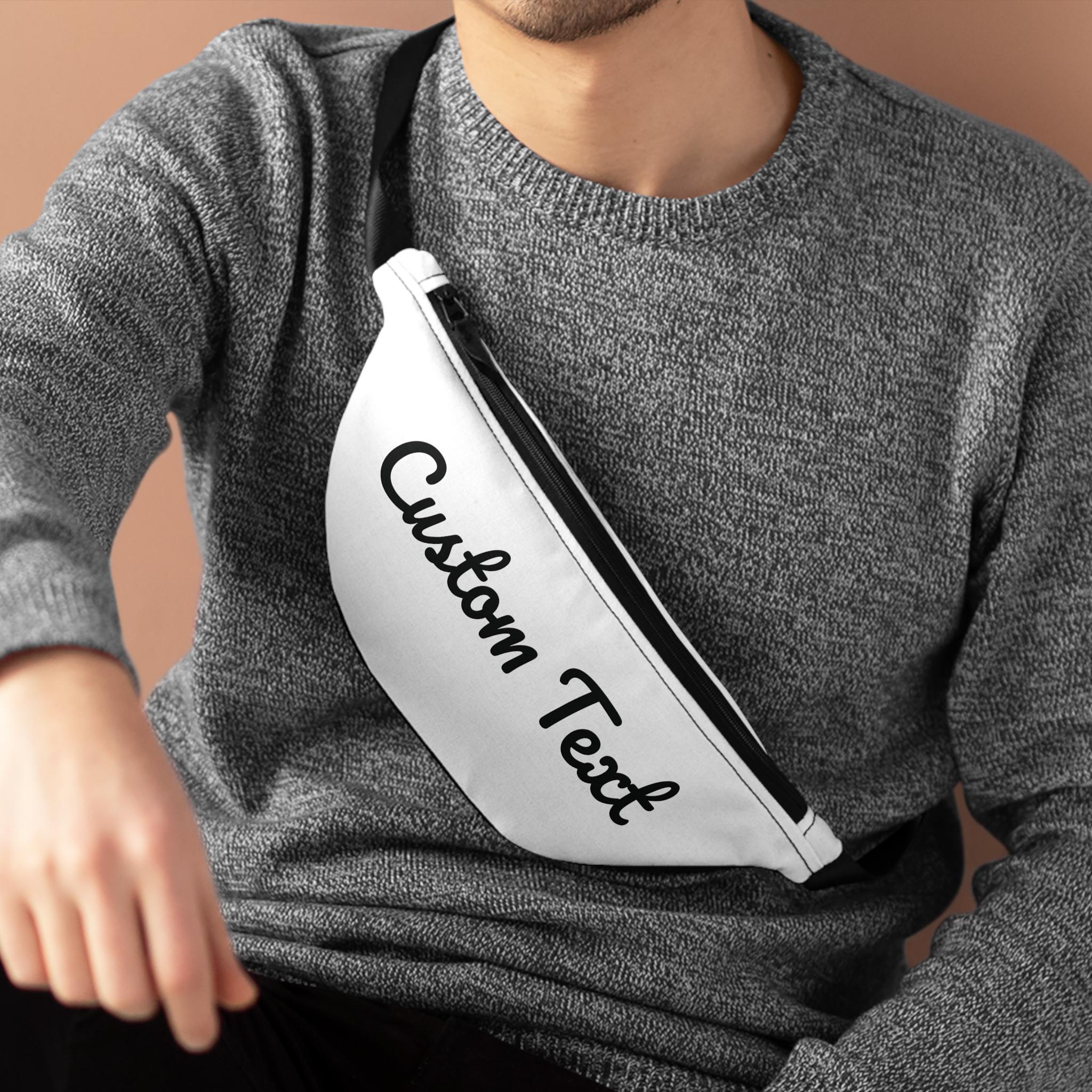 Coffin Crossbody Bag | Customizable Gothic Fanny Pack | Streetwear Over-the-Shoulder Bag | Unique Gift for Him | Gothic Fashion Belt Bag