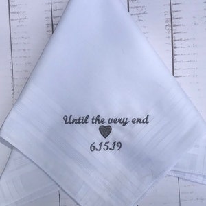 Custom Handkerchief - Personalized Handkerchief - Embroidered Handkerchief