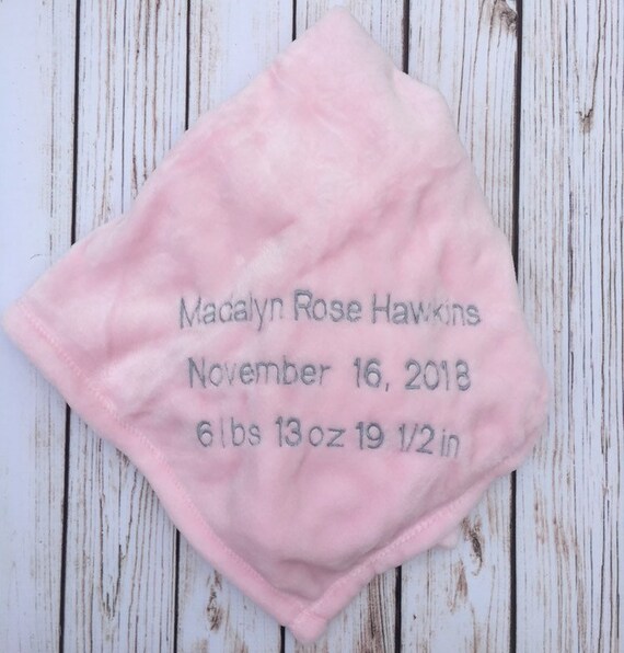 etsy custom baby blanket