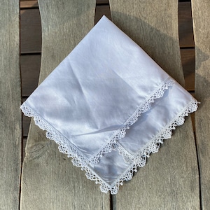 Lace Handkerchief Lace Hankie Custom Handkerchief Embroidered Handkerchief Bridal Handkerchief Personalized Wedding Handkerchief image 5