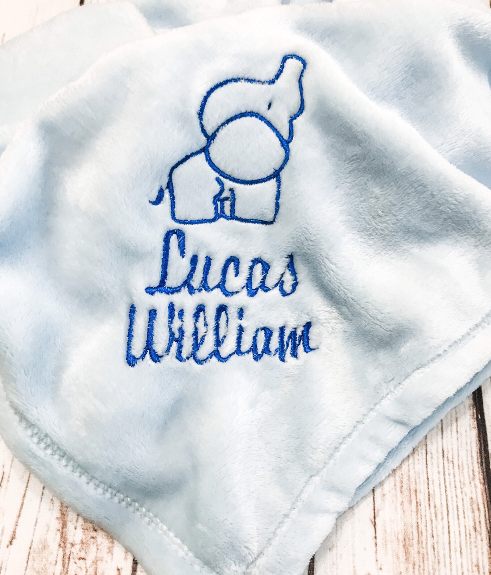 Custom Baby Blanket Embroidered Baby Blanket Personalized Etsy
