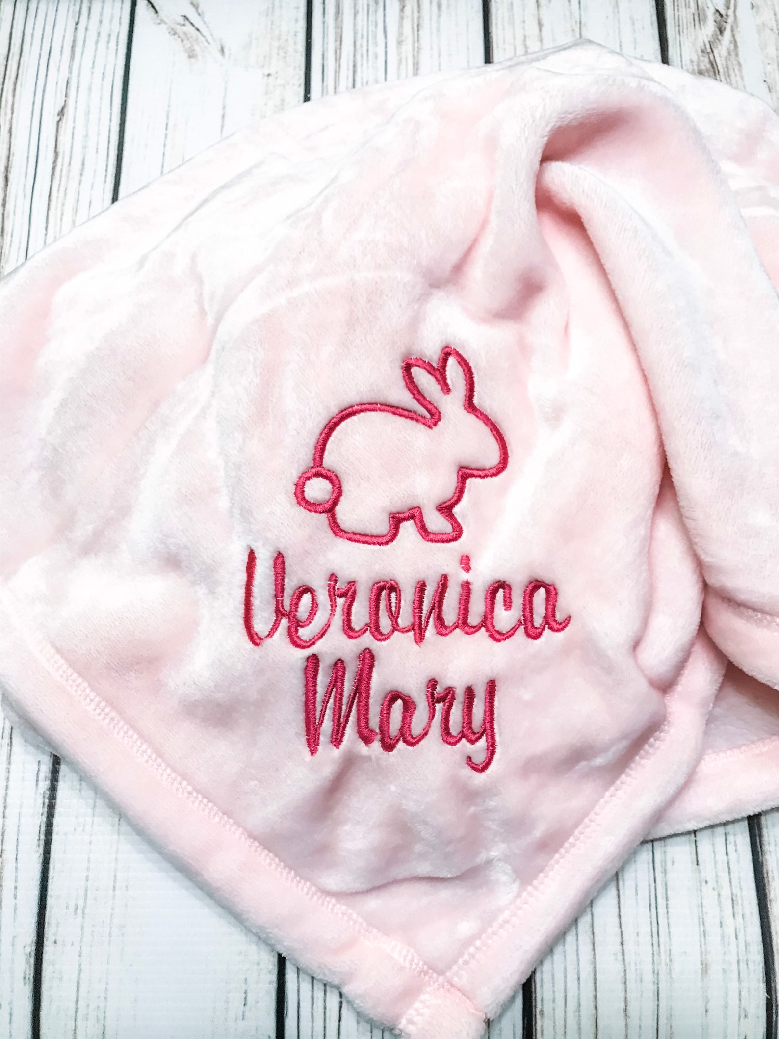 Custom Baby Blanket Embroidered Baby Blanket Personalized Etsy