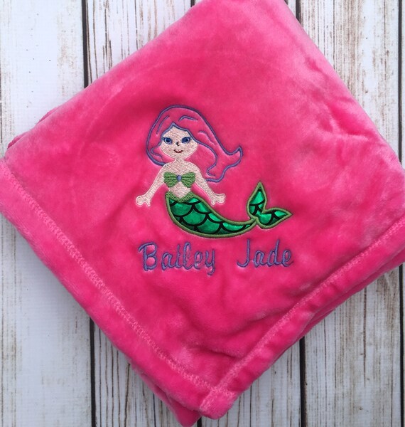 embroidered baby blankets etsy