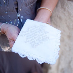 Fazzoletto di pizzo - Fazzoletto di pizzo - Fazzoletto personalizzato - Fazzoletto ricamato - Fazzoletto da sposa - Fazzoletto da sposa personalizzato