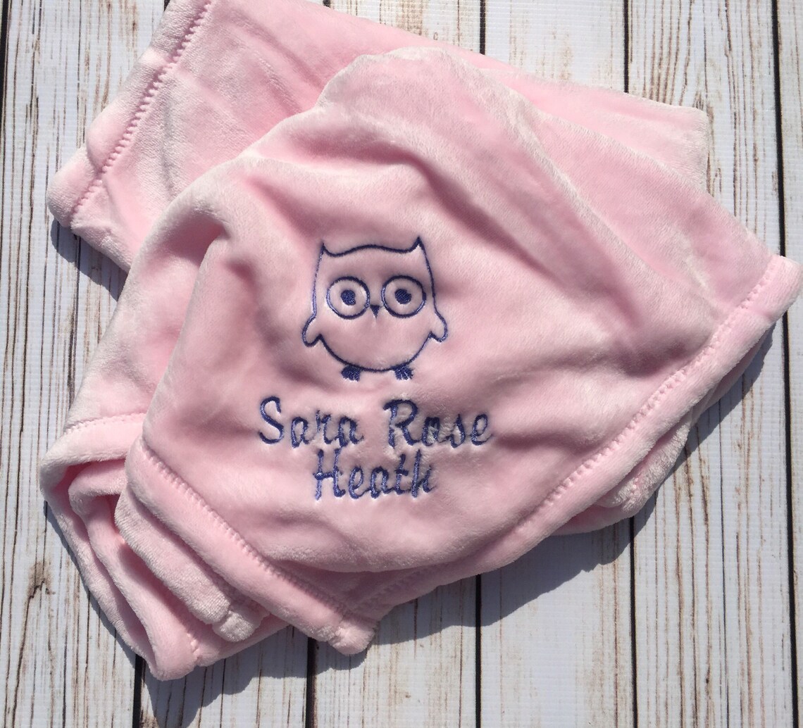 Custom Baby Blanket Embroidered Baby Blanket Personalized Etsy