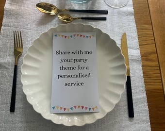 Children's Menu and Colouring Activity - Wedding