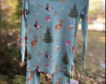 Bamboo Christmas Family Pajamas, Southern Style