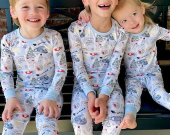 Matching Family Christmas Pajamas, Bamboo Viscose PJs