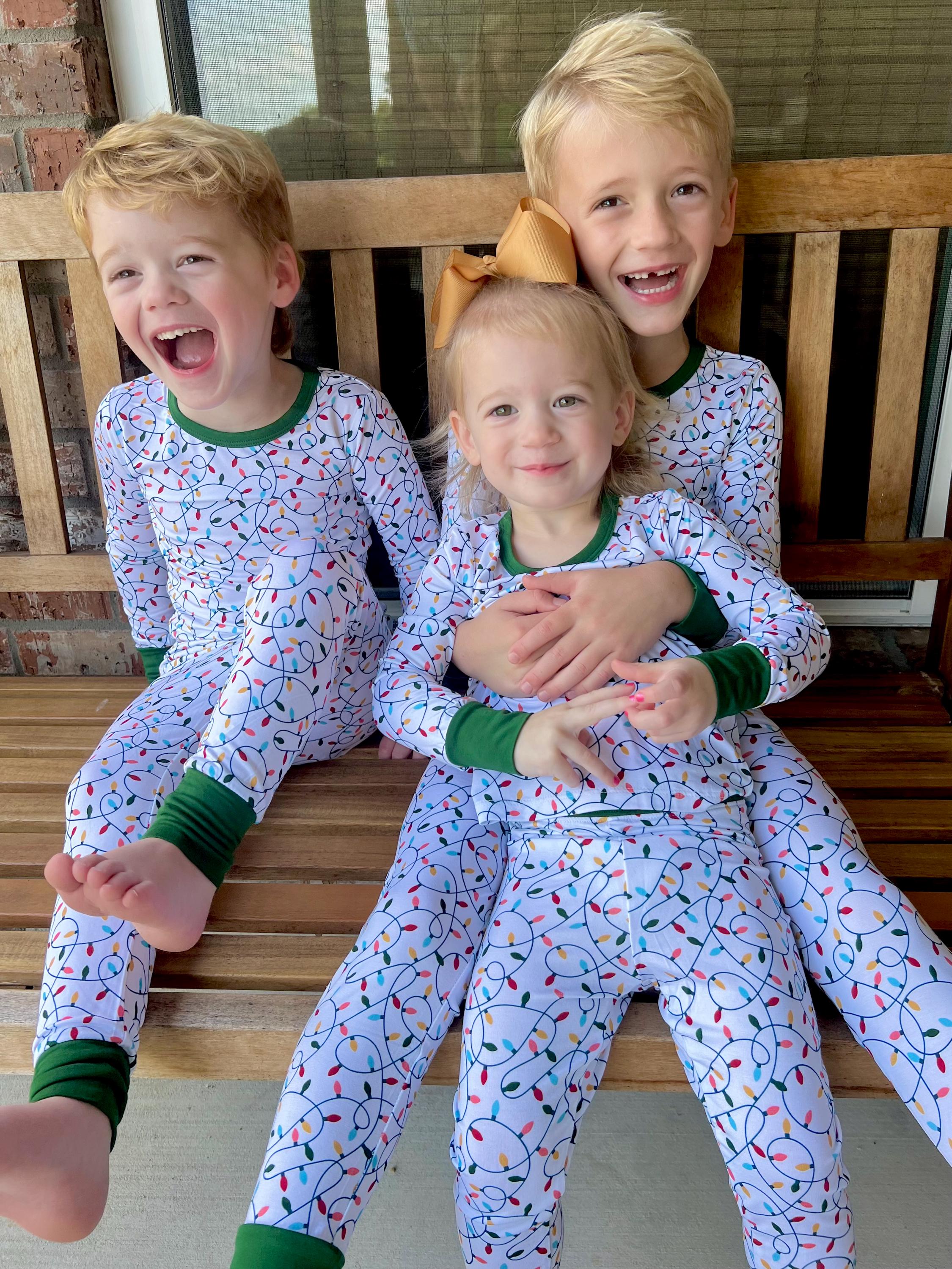 Christmas Lights Pjs Etsy