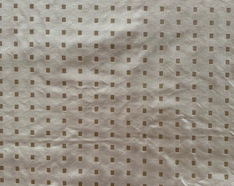 Ecru on Cream Woven Dot Drapery Fabric - 2 yards