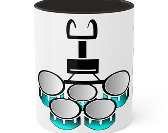 Senior 2024 Drumline Tenor Quad Player Colorful Mugs, 11oz