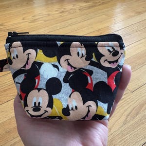 Coin Purse/Mini Zipper Pouch - Mickey Mouse
