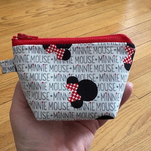 Coin Purse/Mini Zipper Pouch - Minnie Mouse