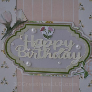 Peach Coquette Birthday Card Happy Birthday Blank Inside image 8