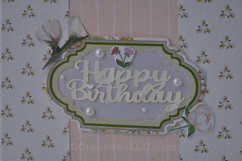 Peach Coquette Birthday Card Happy Birthday Blank Inside image 8