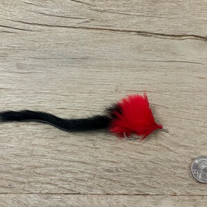 Tarpon Bunny Fly (3/0) in Red/Black, Set of 1