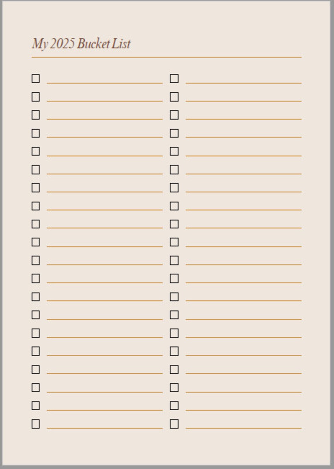 2025 Bucket List Daily Checklist Checklist To Do List Simple Design Il 1140xN.6097065010 93jr
