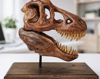 T-Rex Skull Replica – Handcrafted Dinosaur Fossil Sculpture, Museum-Quality Prehistoric Décor