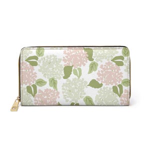 Cartera con cremallera floral: elegante monedero, un gran regalo, accesorio para mujer, uso diario, favorita de primavera y verano.