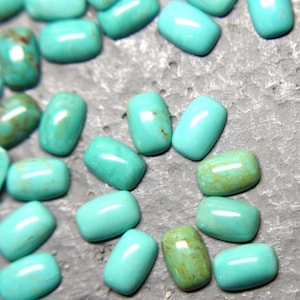 Rectangular Chilean Turquoise-4x6mm-small parcels