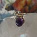 Amethyst and Sterling Ring