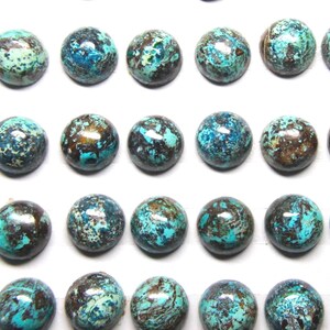 8mm Chrysocolla Cabochons