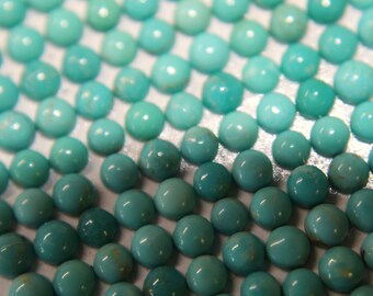 3mm Kingman Turquoise Cabochons-Parcel C