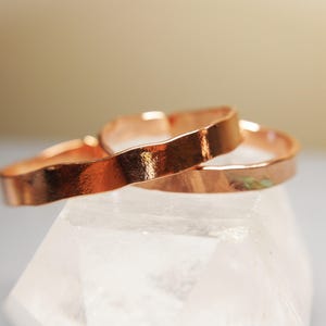 Planished Copper Bracelet for Newborn or Older