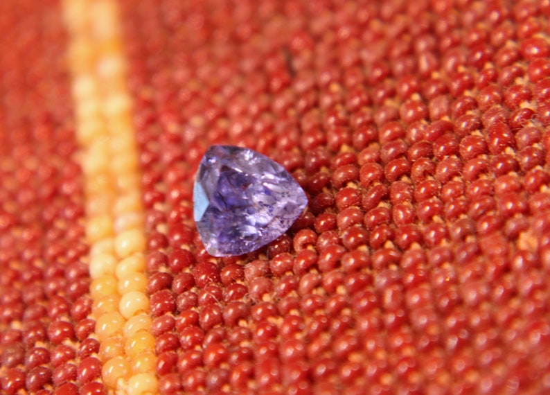 Small Faceted Tanzanite 5mm Trillium image 4