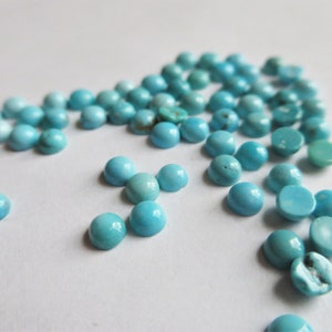 NATUURLIJKE Blue Ridge-cabochon van 4 mm