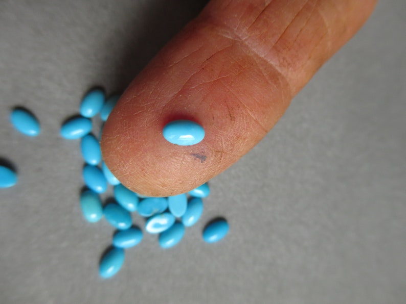 3x5mm Sleeping Beauty Oval Turquoise